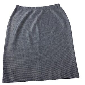 St. John Collection size 10 Knit Pencil Skirt Navy Blue White Stripe vintage?